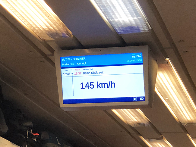 プラハ〜ベルリン速度計