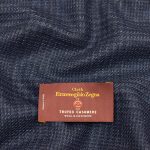 Ermenegildo Zegna TROFEO CASHMERE の織ネームと生地の組み合わせ。