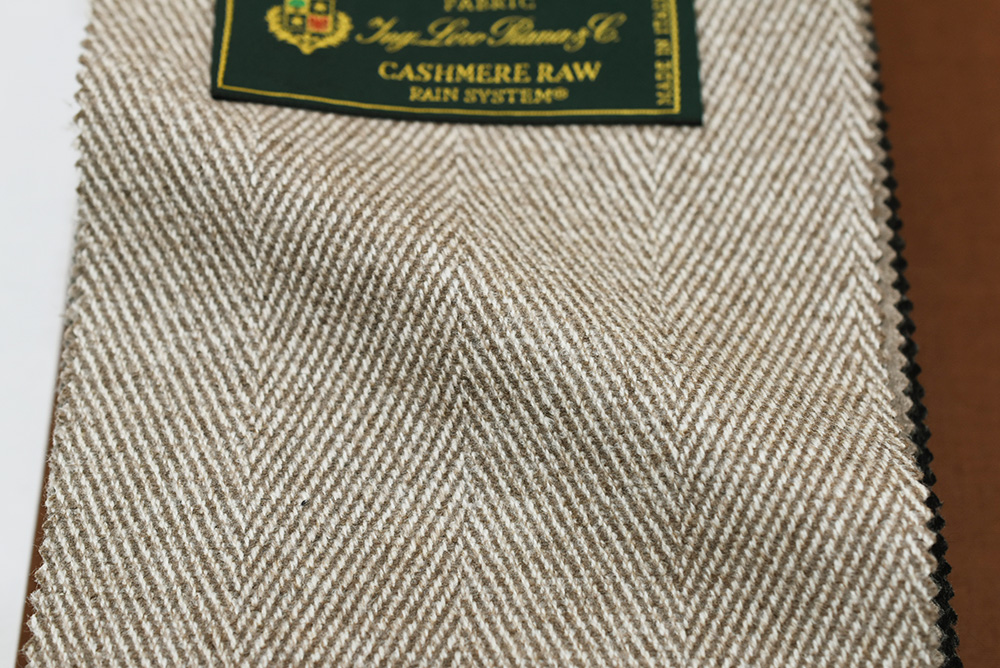 ロロピアーナのカシミア100%オーダーコート素材 n775001